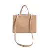 Bolsa tote de moda nicho coreana para mulheres, nova bolsa de grande capacidade 2026 para estudantes, escola e trabalho, bolsa de ombro versátil