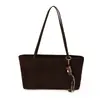 Bolsa de Mão Grande Capacidade Moda Deslocamento Design de Nicho Retro 2026 Novo Estilo Personalidade Tendência Cor Sólida Bolsa Tote Casual