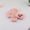 Bufanda de invierno para niños, cálida, de felpa, con forma de cereza pequeña, para estudiantes y niños.