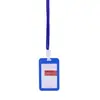 Juego de tarjetas tarjeta de trabajo insignia de doble cara cuerda para colgar tarjeta de exposición tarjeta de trabajo etiqueta de control de acceso para autobús etiqueta de empleado