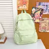 Mochila Cartoon Estampa Total Verde Menta para Alunas do Ensino Fundamental II, Mochila Casual para o Dia a Dia, Mochila Estilo College Estilo Coreano