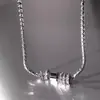 Corrente de Clavícula com Anel de Diamante Cintilante para Homens e Mulheres, Corrente de Cintura Versátil da Moda Tendência para Casais