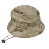 Gorro Camuflado Tático de Aba Redonda, Chapéu de Pescador para Montanhismo e Pesca ao Ar Livre, Chapéu de Sol para Cabeça Grande, Chapéu Militar Fan com Proteção Solar