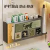 Caja de Almacenamiento Magnética para Refrigerador, Portarrollos de Cocina Montado en Pared sin Taladro para Papel de Cocina y Film Transparente, Varilla para Colgar Papel de Rollo Lateral de Gran Capacidad
