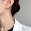 Aretes de Clip Hechos de Plata S925, Versátiles Clips de Hueso de Oreja Apilables, Mini Aretes de Clip, Aros Lisos Pulidos, Electrochapados