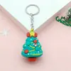 Llavero Colgante de Dibujos Animados Navideños Transfronterizo Papá Noel Muñeco de Nieve Adorno de Árbol de Navidad Regalo Promocional para Fiesta Navideña