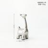 Criativo Simples Luz Luxo Galvanizado Prata Cerâmica Fawn Família de Quatro Ornamentos Acessórios para Casa Armário de TV Armário de Vinho Decorativo