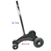 Acessórios para carro de giro infantil: tripé de tubo quadrado, garfo dianteiro com furo lateral, suportes de canto dianteiros e traseiros para carro de balanço infantil