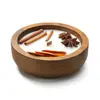 Cuenco de Madera para Velas en Stock, Bandeja Decorativa Ovalada para Velas de Aromaterapia, Cuenco para Frutas de Mesa Comedor, Cuenco de Masa para Velas