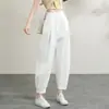 Pantalones de Linterna Negros para Mujer, Nuevo Estilo Verano 2026, Cintura Alta, Adelgazantes, Alargan las Piernas, Pantalones de Pierna Ancha de Nueve Puntos, Pantalones Largos Casuales Versátiles