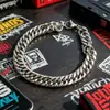 Pulseira de Aço Titânio Hip-Hop, Pulseira Corrente Cubana Cool Moda de Rua, Joia Cool Tendência Simples de Alta Qualidade para Casal
