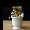 Quemador de Incienso Blanco Puro y Set Budista, Copa de Agua Bendita Blanca Sólida sin Palabras, Florero, Plato de Frutas Blanco Puro, Artículos Decorativos Transfronterizos Blancos, Portavelas