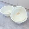 Lavabo Extra Grueso, Lavabo para Lavandería, Lavabo de Plástico, Lavabo para Verduras, Lavabo para Remojar Pies, Lavabo Doméstico Redondo Grande y Pequeño para Dormitorio de Estudiantes