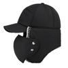 Sombrero de pico de montaña para hombres de mediana edad y ancianos, estilo Lei Feng, para invierno, exterior, ciclismo, cortavientos, cálido, máscara, gorra de béisbol informal versátil