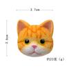 Pequeño gato japonés realista y fresco, cabeza de gato, creativo, hecho a mano, versión coreana, hebilla magnética, imán para refrigerador, material de carcasa para teléfono móvil