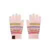 Luvas Espessas de Inverno para Crianças com Punhos Canelados de Camada Dupla, Luvas Quentes de Alta Elasticidade para Mulheres, Luvas de Tricô Espessas para Homens
