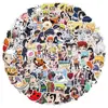 50 Pegatinas de Graffiti de Dibujos Animados y Anime para Cuaderno, Patineta, Taza de Agua, Maleta, Pegatinas de Decoración con Graffiti, Venta al por Mayor