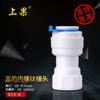 Interfaz recta de rosca interna de 2 minutos de purificación de agua de frutas se convierte en conector de conversión PE de 3 minutos accesorios para dispensador de agua con filtro