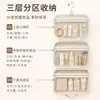 Bolsa organizadora de maquiagem mais vendida da Etsy, grande capacidade, alta qualidade, à prova d'água, conveniente para viagens, necessaire de viagem com gancho de nylon