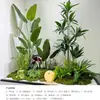 Combinación de Paisajismo de Plantas Verdes Simuladas, Decoración de Paisaje con Plantas Falsas para Exhibición en Ventana, Adorno para Esquina de Escaleras, Paisaje de Escaleras