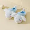 Cachorro de Orelha Grande Sanrio Slippers de Algodão Merlot para Crianças Outono e Inverno Quente Fofo Desenho Animado Casa Antiderrapante Estilo Pai e Filho