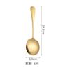 Cuchara partida de acero inoxidable espesada, cuchara de cocina occidental para el hogar, cuchara para comer sopa para niños, cuchara cuadrada, cuchara, cuchara