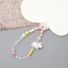 Nueva cadena para teléfono Yilian con lazo y cuentas de colores, cordón corto y bonito para bolso, decoración para mujer