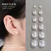 Contas soltas de pérola natural de água doce branco alto, contas em formato de pão cozido roxo, contas nuas ovais meio furadas, estilo para fazer brincos de pérola DIY, colares