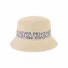 Sombrero de Cubo Retro Japonés de Verano con Protección Facial Sombrero de Paja con Letras para Vacaciones para Mujer Protección Solar para la Playa Sombrero para el Sol