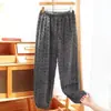 Pantalones de Pijama para Mujer Otoño e Invierno Coral Fleece con Forro Polar Engrosados para Chicas Curvy Pantalones Cálidos de Hada Brida talla grande Pantalones de Casa
