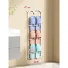Estante para Pantuflas, Puerta de Tocador, Estante de Zapatos con Drenaje para Montar en la Pared, Entrada Baño Pared Estante de Zapatos de Múltiples Niveles