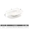 Kaibaiya prato criativo imitação de porcelana melamina Prato de hotel restaurante plástico branco irregular prato de lanche comercial