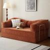 Apartamento Sofá Cama Apartamento Pequeño Sofá Estilo Crema Dormitorio Plegable Alquiler Habitación Sala de Estar 2025 Sofá Pequeño de Tela
