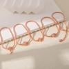 Pulseira Minimalista de Liga Metálica Estilo Corda Pan, Disponível para Vendas Transfronteiriças, Pulseira Geométrica Versátil no Atacado