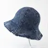 Nicho Chapéu de Pescador de Brim de Aba Curta/Pequena Aba Estilo Coreano Chapéu Casual de Cúpula Feminino para Primavera e Verão com Aba para Sol