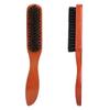 Escova de barba para modelagem transfronteiriça, corte de cabelo, limpeza e varredura de cabelo, pente de crina de madeira maciça, escova de pentear para modelagem masculina