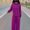 2025 Nueva Ropa Deportiva Casual para Fitness Chaqueta Corta a la Cintura para Mujer Primavera Alta Gama Estilo Calle Moda Traje Pantalones