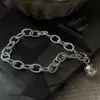Pulseira de Prata Esterlina 925 Versão Coreana Design de Nicho Retro Contas Pesadas Estilo Coreano Simples Joias de Influenciador Ins