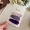 Pinza de Pelo BB de Terciopelo Degradado Otoño e Invierno Gota de Agua Elegante Adorno para el Cabello de Niña Gama Alta Flequillo Pinza para el Cabello Infantil Adorno para el Cabello Pinza