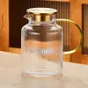 Jarra de Vidrio para Agua Fría, Resistente a Altas Temperaturas, Gran Capacidad para Uso Doméstico, Jarra para Agua Fría, Juego de Tazas para Agua Hervida, Jarra para Agua para Sala de Estar, Tetera