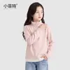 Fábrica de Ropa Infantil Xiaofei 2026 nueva camiseta básica de manga larga de invierno para niñas, top casual para niños mayores