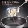 Espumadera de Acero Inoxidable 201 para Fideos, Empanadas y Aceite; Cuchara Coladora de Cocina para el Hogar; Skimmer Ensanchado