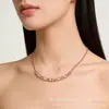Collar de Diamante con Forma de Sonrisa de Alta Calidad Gvc Ji Jia, un Regalo para Novia o Mejor Amiga en el Día de San Valentín Qixi, Cadena para Clavícula