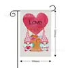 Bandera de Jardín Nueva para el Día de San Valentín Transfronteriza 2025 Corazón del Día de San Valentín Bandera Decorativa Creativa para la Atmósfera del Patio