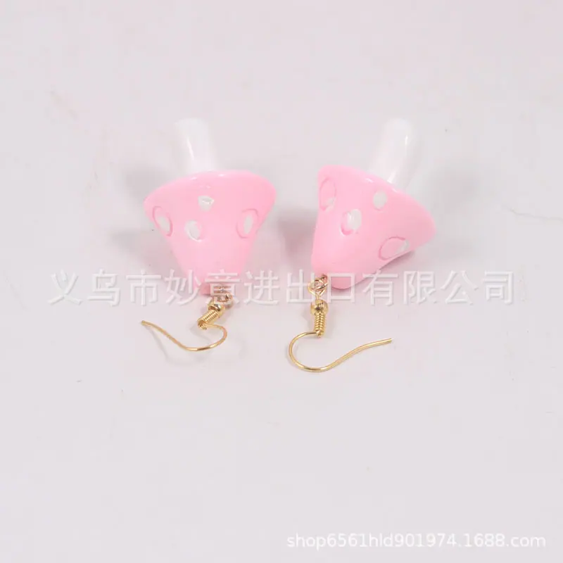 蘑菇耳环