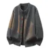 Suéter de Lana de Marca de Moda Estilo Old Money para Hombre Cardigan de Punto Botones Sólidos Cepillado Abrigo para Hombre Venta al por Mayor
