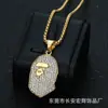 Venta Caliente Nacional Marca Popular Hip-Hop Europea y Americana Acero de Titanio Chapado en Oro Diamante Mono Bape Accesorios Colgante Collar