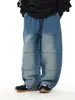 Pantalones Largos Casuales para Niños 2026 Primavera Nuevo Estilo Coreano Jeans Blancos Lavados para Niños Pantalones Relajados Elegantes para Niños Modernos
