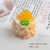Accesorios de Resina DIY de Dibujos Animados Joyería Estéreo Multicolor Pastel Pasador Funda de Teléfono Hebilla de Zapato Llavero Colgante Accesorios