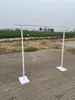 Poste de Fondo, Soporte para Cortina de Gasa, Poste Elevador de Globos, Soporte para Tablero Kt, Accesorios de Boda, Poste Telescópico, Soporte de Fondo para Exteriores, Arte de Hierro